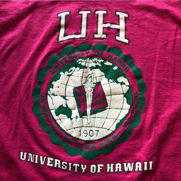 Vintage University of Hawaii Single Stitched Tee Made in USA - Picture 4 of 10